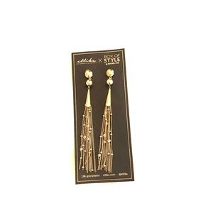 Ettika Chain Drop Tassel Earrings